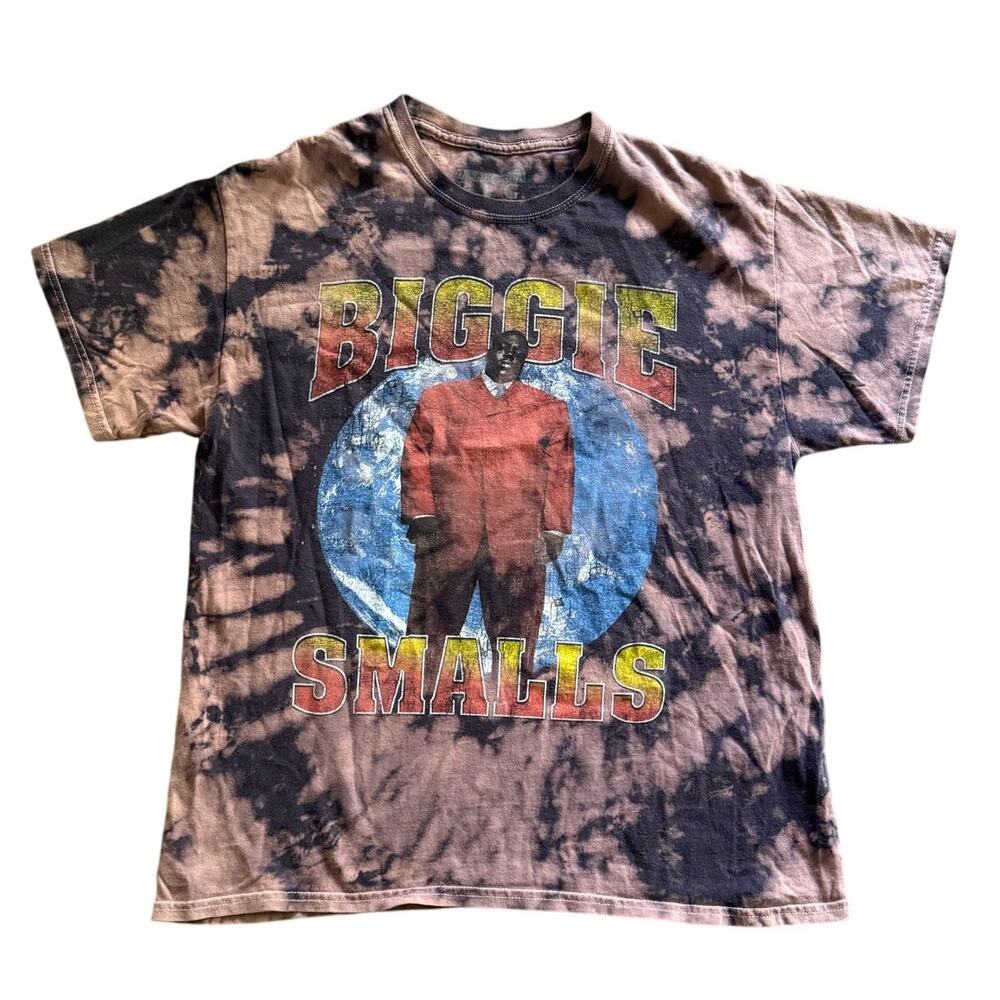 The Notorious B.I.G. Biggie Smalls Adult Large Graphic Print Tie Dye T-Shirt